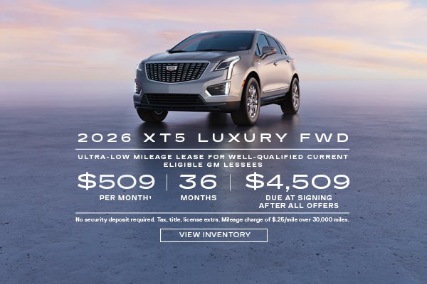 2026 XT5 LUXURY. Ultra low mileage lease for well qualified current eligible GM lessees. $509 per...